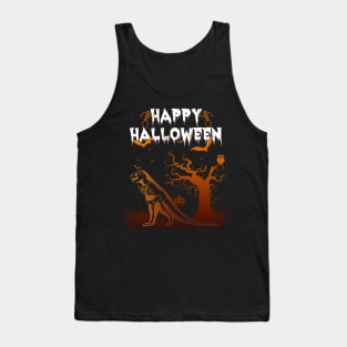 Funny Happy Halloween T Rex Shirt perfect gift Tank Top